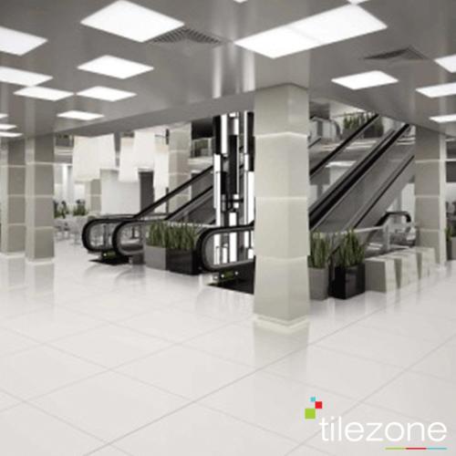 Off White 80 80 High Gloss Pre Sealed Polished Porcelain Wall